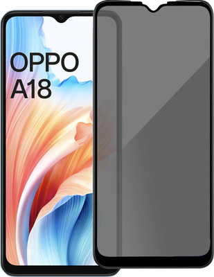 HUPSHY Edge To Edge Tempered Glass for OPPO A18(Pack of 1)