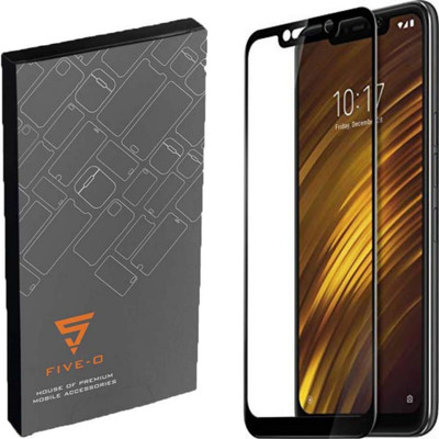 FIVE-O Edge To Edge Tempered Glass for Poco F1 with Self Installation Kit(Pack of 1)