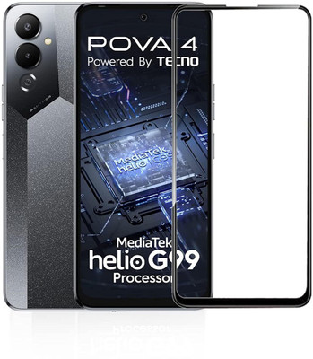 EITANSHA CREATION Edge To Edge Tempered Glass for TECNO POVA 4, Tecno Pova 4(Pack of 1)