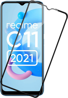 HUPSHY Edge To Edge Tempered Glass for realme C11 2021(Pack of 1)