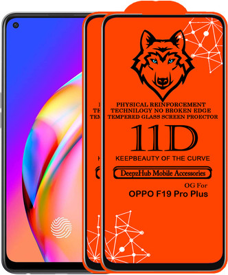 DeepzHub Edge To Edge Tempered Glass for OPPO F19 Pro Plus(Pack of 2)