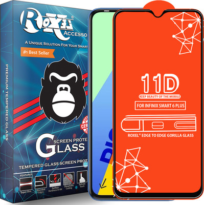 Roxel Edge To Edge Tempered Glass for Infinix Smart 6 Plus(Pack of 1)