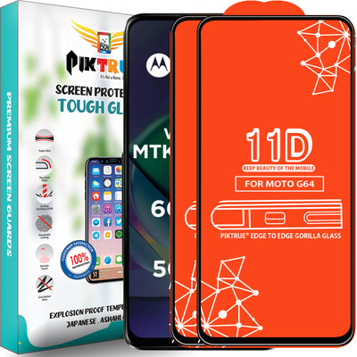 PikTrue Edge To Edge Tempered Glass for Moto G64(Pack of 2)