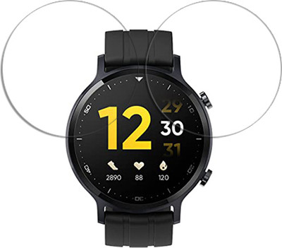 SOMTONE Edge To Edge Tempered Glass for realme Smart Watch S 1.3 inch SMARTWATCH SCREEN GUARD(Pack of 2)