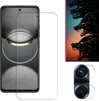 ARBAN Edge To Edge Tempered Glass for Tecno Spark 30 Pro 4G Tempered Screen Protector | Anti-Scratch | Edge to Edge Full Coverage | 9H Hardness ( 1 FRONT SCREEN GUARD + 1 CAMERA LENS PROTECTOR + 1 FREE BACK EMBOSSED SKIN061 )(Pack of 1)