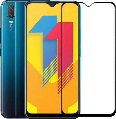 YOGKREETI Edge To Edge Tempered Glass for Vivo Y11(Pack of 1)