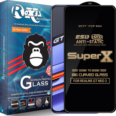 Roxel Edge To Edge Tempered Glass for REALME GT NEO 3(Pack of 1)