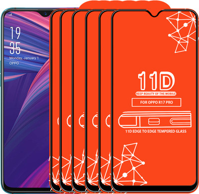 Qyist Edge To Edge Tempered Glass for Oppo R17 Pro(Pack of 6)