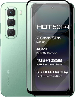 EITANSHA CREATION Edge To Edge Tempered Glass for Infinix Hot 50, Infinix Hot 50 5G(Pack of 1)