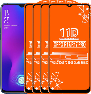 TWIGLO Edge To Edge Tempered Glass for OPPO R17 PRO(Pack of 4)