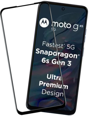 VAlight Edge To Edge Tempered Glass for MOTOROLA g45 5G, MOTOROLA g45 5G, Moto G!45 5G(Pack of 1)