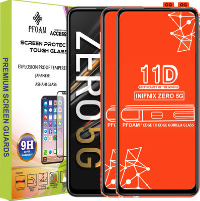 PFOAM Edge To Edge Tempered Glass for INFINIX ZERO 5G(Pack of 2)