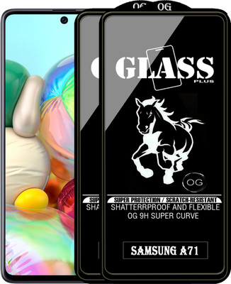 Rofix star Edge To Edge Tempered Glass for SAMSUNG GALAXY A71(Pack of 2)