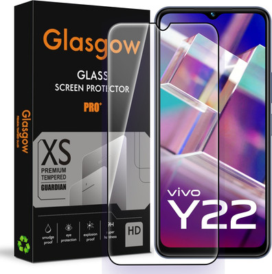 Glasgow Edge To Edge Tempered Glass for Vivo Y22(Pack of 1)
