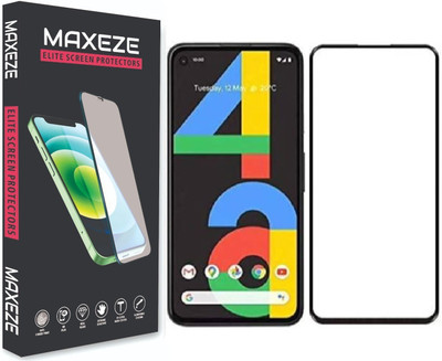 MAXEZE Edge To Edge Tempered Glass for Google Pixel 4A(Pack of 1)