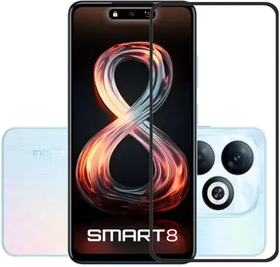 SNMART Edge To Edge Tempered Glass for Infinix SMART 8(Pack of 1)