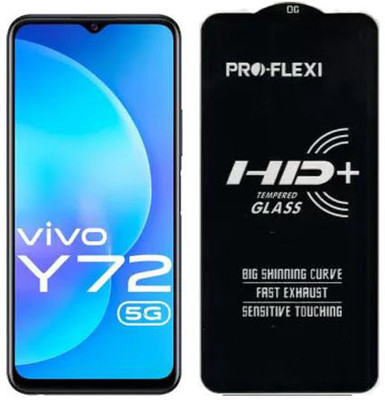 SM Styles Edge To Edge Tempered Glass for Vivo Y72 5G(Pack of 1)