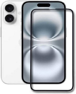 AKSHUD Edge To Edge Tempered Glass for Apple iPhone 16 Plus, iPhone 16 Plus(Pack of 1)