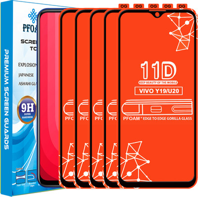 PFOAM Edge To Edge Tempered Glass for VIVO U20(Pack of 5)