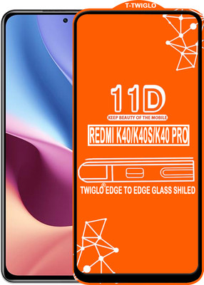 TWIGLO Edge To Edge Tempered Glass for REDMI K40 PRO(Pack of 1)