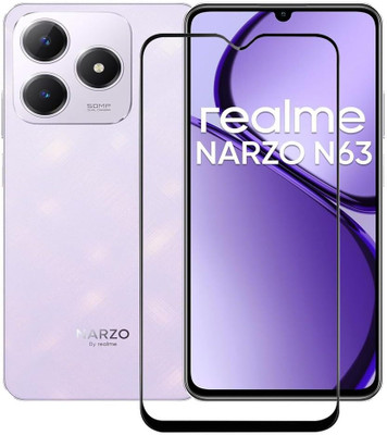 O2MG Edge To Edge Tempered Glass for realme Narzo N63 5G, realme Narzo N63(Pack of 1)