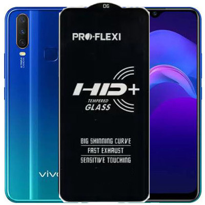 SM Styles Edge To Edge Tempered Glass for Vivo Y15(Pack of 1)