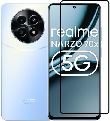 KC PRODUCTS Edge To Edge Tempered Glass for Realme Narzo 70X 5G With Easy Installation Kit(Pack of 1)