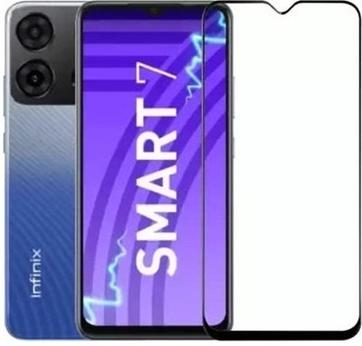 ChutPutMart Edge To Edge Tempered Glass for infinix Smart 7(Pack of 1)