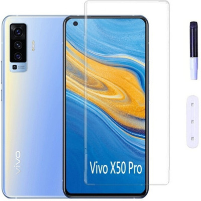 DMJHP Edge To Edge Tempered Glass for Vivo X50 Pro(Pack of 1)