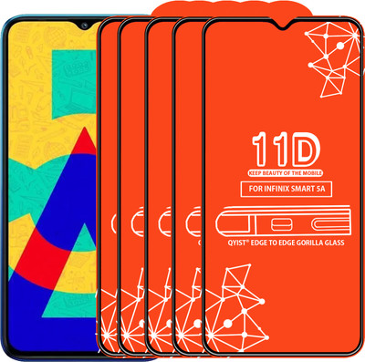 Qyist Edge To Edge Tempered Glass for Infinix Smart 5A(Pack of 5)
