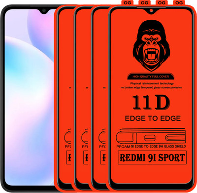 Rofix star Edge To Edge Tempered Glass for REDMI 9I SPORT(Pack of 4)