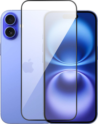 Artistque Edge To Edge Tempered Glass for Apple iPhone 16(Pack of 1)