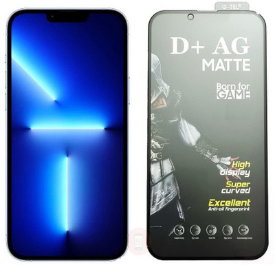 VOSKI Edge To Edge Tempered Glass for iPhone 15 Plus Anti Fingerprint Matte Finish Tempered Glass(Pack of 1)