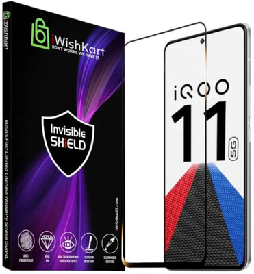 iWishKart Edge To Edge Tempered Glass for IQOO 11 5G, IQOO11 Gorilla Glass, iq11(Pack of 1)