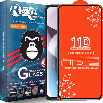 Roxel Edge To Edge Tempered Glass for Oneplus Ace 5G(Pack of 1)