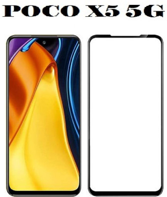 ASVALBUY Edge To Edge Tempered Glass for POCO X5 5G, POCO X5(Pack of 1)