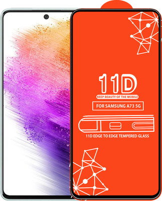 Qyist Edge To Edge Tempered Glass for Samsung Galaxy A73 5G(Pack of 1)