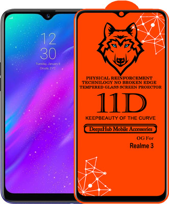 CRodible Edge To Edge Tempered Glass for Realme 3(Pack of 1)