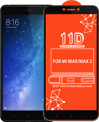 Qyist Edge To Edge Tempered Glass for FOR MI MAX, MI MAX 2(Pack of 1)