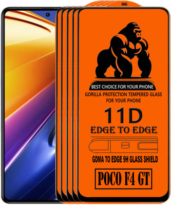 GDMA Edge To Edge Tempered Glass for POCO F4 GT(Pack of 5)