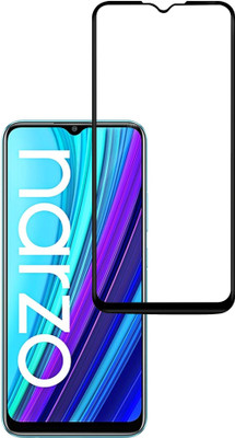 GLOBAL NOMAD Edge To Edge Tempered Glass for Realme Narzo 30A(Pack of 1)