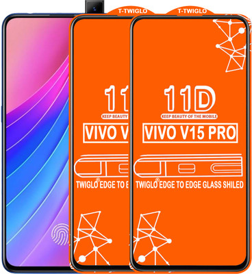 TWIGLO Edge To Edge Tempered Glass for VIVO V15 PRO(Pack of 2)