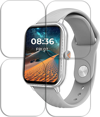 ARBAN Edge To Edge Tempered Glass for beatXP Unbound Nova 1.96 inch SMARTWATCH SCREEN GUARD(Pack of 4)