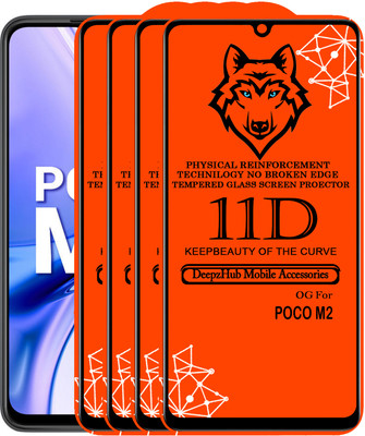 CRodible Edge To Edge Tempered Glass for POCO M2(Pack of 4)