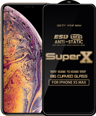 Qyist Edge To Edge Tempered Glass for Apple iPhone XS Max(Pack of 1)