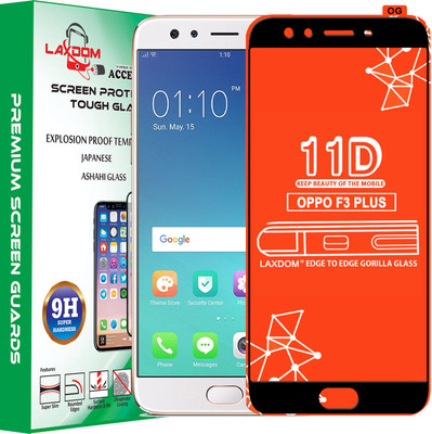 Laxdom Edge To Edge Tempered Glass for OPPO F3 PLUS(Pack of 1)