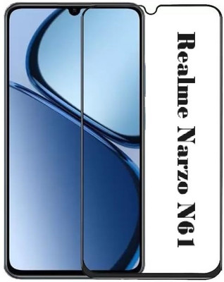 ASVALBUY Edge To Edge Tempered Glass for Realme Narzo N61(Pack of 1)