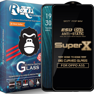 Roxel Edge To Edge Tempered Glass for OPPO A5S(Pack of 1)