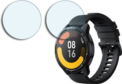 SOMTONE Edge To Edge Tempered Glass for Xiaomi Watch S1 Active 1.43 inch ANTIBLUE TEMPERED GUARD(Pack of 2)