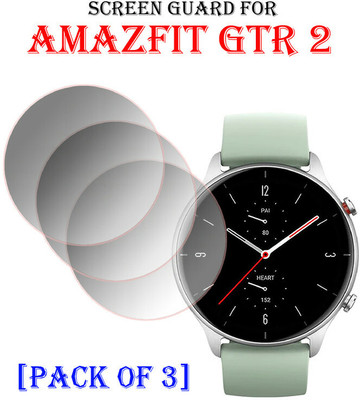 YCHROZE Edge To Edge Tempered Glass for Amazfit GTR 2(Pack of 3)